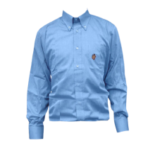 Camicia 100% Cotone Manica Lunga Unisex Colore Azzurro Taglia 38
