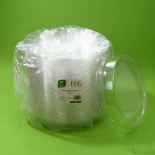 CARTONE 12 CONFEZIONI - COPERCHIO x INSALATIERA IN POLPA ml. 900 x 40 PZ.