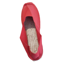 Espadrillas in Tessuto Naturale Biologico Colore Rosso Numero 35