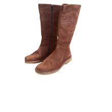 Stivale Donna in Pelle Numero 37 Colore Sandalo Fondo Gomma Concia Vegetale