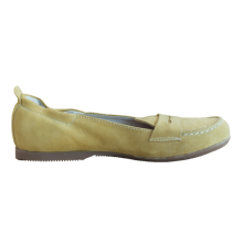 Scarpa Ballerina Per Bimba Colore Oliva Numero 31 Tomaia in Pelle Concia Vegetale